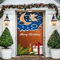 thumbnail image 6 of Christmas Front Door Decoration Hanging Cloth Christmas Door Cover Photo Backdrop Holiday Decoration Restroom Porch Sign Banner New Year Supplies, 6 of 8