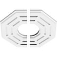 thumbnail image 2 of 14"OD x 5"ID x 5 1/2"C x 1"P Westin Architectural Grade PVC Contemporary Ceiling Medallion, Two Piece, 2 of 11