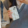 thumbnail image 3 of 3D Wave Pattern Phone Case For iphone 15 14 13 12 11 Pro Max INS Candy Color Fashion Soft Silicone Shockproof Back Cover Cases, 3 of 5