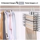 thumbnail image 3 of 4PCS Perchas Ganchos para Pantalones Ropa De 9 Niveles De Acero Inoxidable Multifuncional Perchas Plegables Antideslizantes Ahorro De Espacio Organizadores De Almacenamiento para Faldas Pantalones, 3 of 7