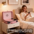 thumbnail image 2 of Tocadiscos Bluetooth Vinilo VINYLS LINK Vintage Rosa, 2 of 7