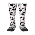thumbnail image 2 of Picia Women Crew Soft Moisture-wicking Socks Cute Animal with Cow Pattern Design Cotton Socks, One Size fit All, 2 of 9