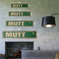 thumbnail image 2 of MUTT Vintage Aluminum Street Sign dog puppy breeder pet yard rustic metal tin | Indoor/Outdoor |  24" Wide, 2 of 4