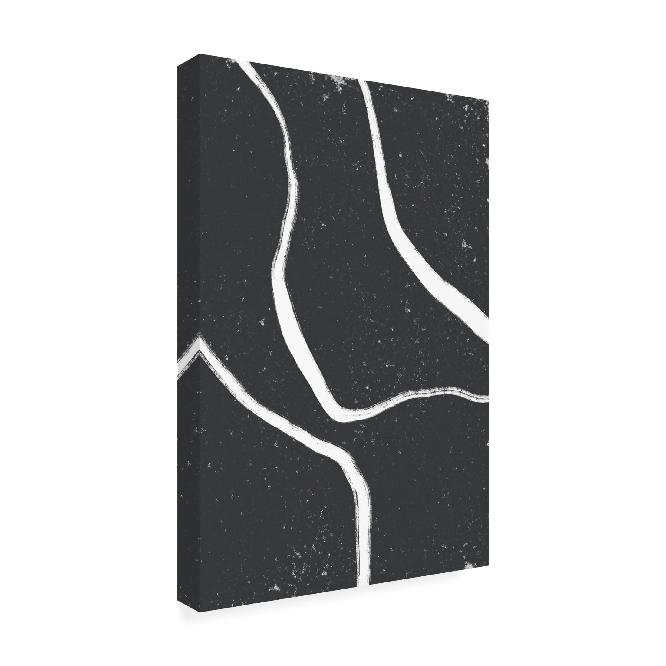 Trademark Fine Art uplusmestudio White Lines Canvas Wall Art