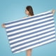 thumbnail image 5 of Toalla de playa a rayas - Toalla de baño de secado rápido Microfibra Impresa Tricot Poliéster Absorbente Toalla de baño Impresa, 5 of 7