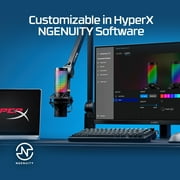 HyperX QuadCast 2 S – USB Microphone, with RGB Lighting, Streaming and Podcasting, with On-Board Controls, LED Lighting, Removable Shock Mount, PC, Mac, USB-C - Black