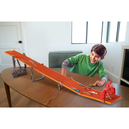 Hot Wheels - Super 6-Lane Raceway Track Set - Orange