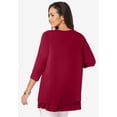 thumbnail image 2 of Jessica London Women's Plus Size Double-Layer High-Low Tunic, 2 of 4