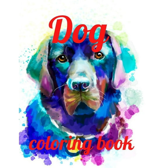 Dog coloring book: A Coloring Book of 35 Unique Stress Relief dog Coloring Book Designs Paperback (Paperback)