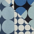 thumbnail image 3 of LR Home Blue/Ivory Contemporary Geometric Hand-Woven Throw Pillow Cover, 3 of 8