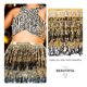 thumbnail image 5 of KAKOWELY Pañuelo de cadera para mujer, cinturón para danza del vientre con lentejuelas, accesorio para disfraz de baile, 5 of 5
