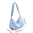 thumbnail image 3 of Beautynvta Trendy Leather Crossbody Bag for Women, Shoulder Handbag with Adjustable Strap, Casual Bag Crossbody Purse for Travel, Light Blue, 3 of 6