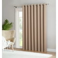 thumbnail image 3 of Nicole - 1 Patio Extra Wide Premium Thermal Insulated Blackout Curtain Panel - 16 Grommets - 102 Inch Wide - 84 Inch Long - Ideal for Sliding and Patio Doors (1 Panel 102 x 84, Ivory), 3 of 4