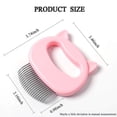thumbnail image 4 of Cat Comb Pet Short & Long Hair Removal Massaging Shell Comb Soft Deshedding Brush Grooming and Shedding Matted Fur Remover Massage Dematting Tool for Dog Puppy Rabbit, 4 of 6
