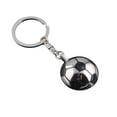thumbnail image 1 of KAKOWELY Llavero con colgante de fútbol, creativo llavero de metal conmemorativo del Mundial (medio fútbol), 1 of 4