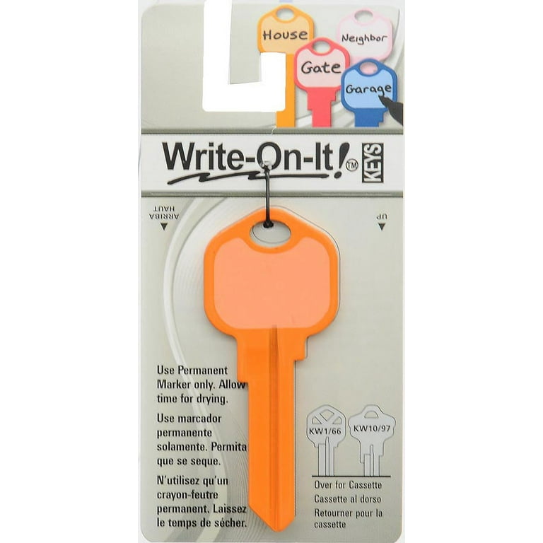 Hillman Write-On-It House/Padlock Universal Key Blank Single Hillman Write-On-It House/Padlock Universal Key Blank Single