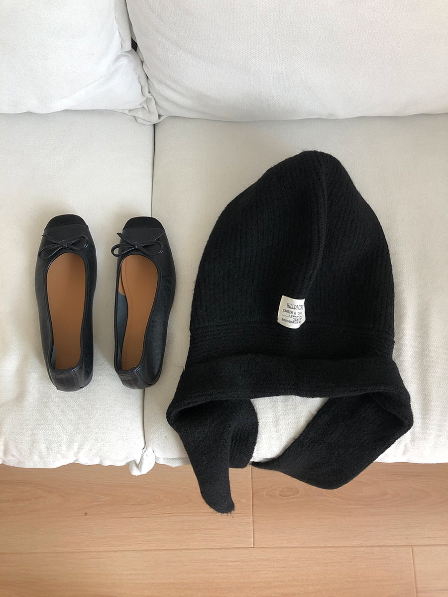 Wool Blend Knitted Beanies Cap For Men&Women  Balaclava Winter Warm Unisex Hooded Hat Neck Collar Scarf Cap Ski Beanie Cold Hats