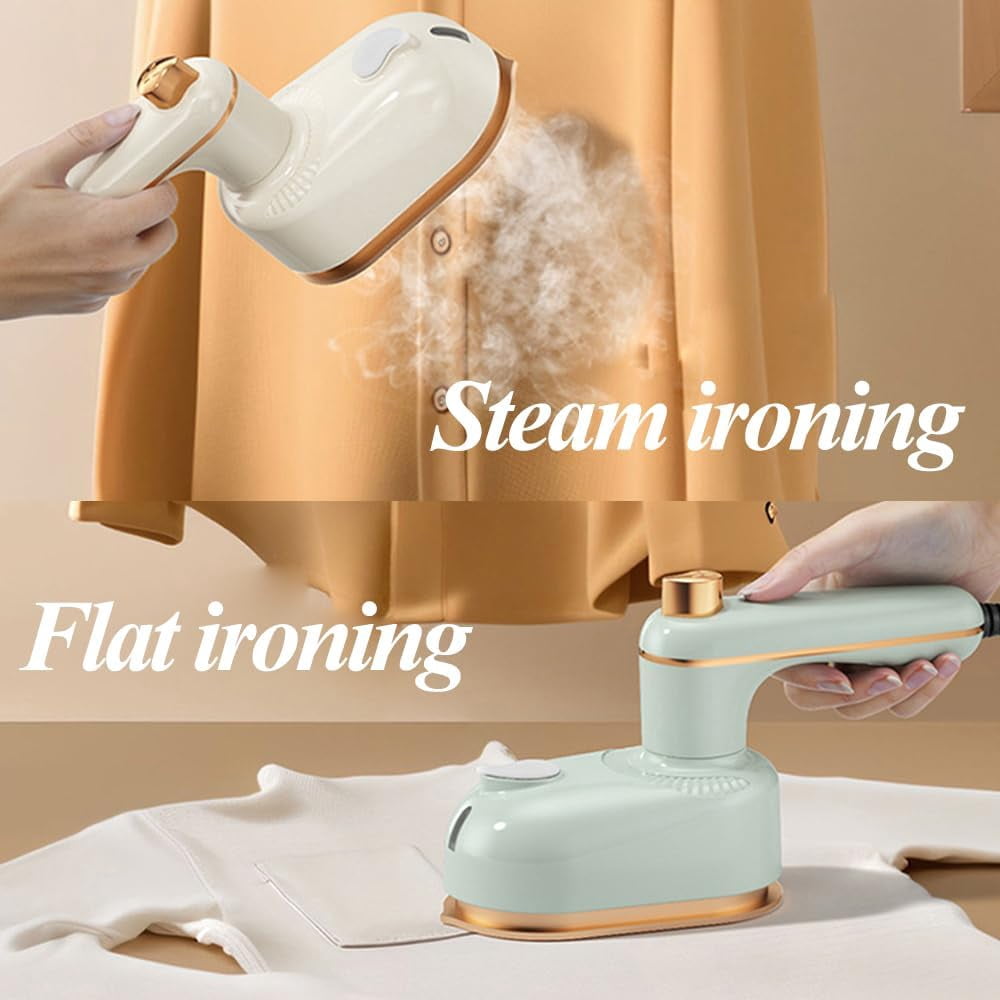 2026 New Handheld Portable Steam Iron, Portable Handheld Garment Mini Electric Iron, 2 in 1 Mini Portable Rotary Garment Iron, Compact Design with 50ml Water Tank for Home Travel Use