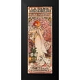 thumbnail image 2 of Vintage Apple Collection 11x24 Black Modern Framed Museum Art Print Titled - Mucha Bernhardt, 2 of 5