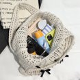 thumbnail image 2 of Bolso Mano Ganchillo Con Lazo para Mujer Tejido A La Gran Capacidad Viajes Al Aire Libre, 2 of 9