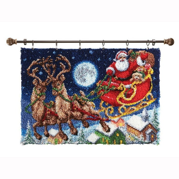 Herrschners® Santa's Sleigh Ride Latch Hook Kit