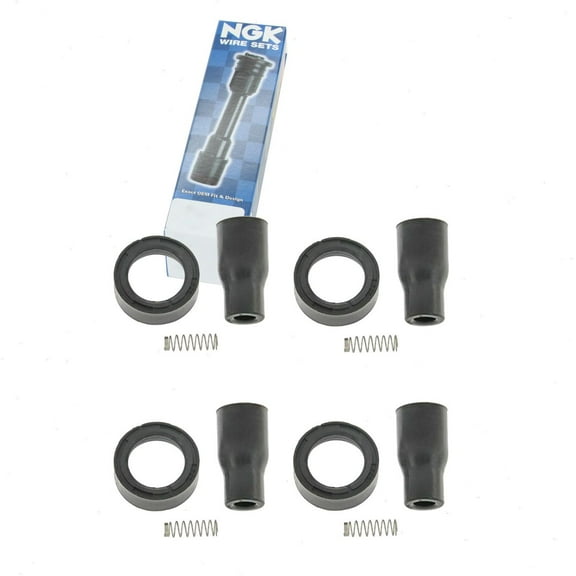 4 pc NGK Ignition Coil Boots compatible with Hyundai Sonata 2.4L L4 2006-2014