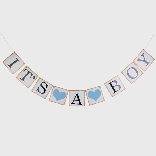 o un niño pancarta letrero banderines bautizo baby shower guirnalda decoración 1