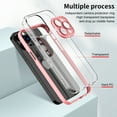 thumbnail image 5 of iPhone 15 Pro Max Case 2023,Decase Clear Anti-Scratch Phone Cover With Camera Screen Protector Anti-Yellow Shockproof Transparent Slim Lightweight Case,for Apple iPhone 15 Pro Max 6.7 Inch - Pink, 5 of 6
