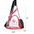 thumbnail image 2 of All About Her ® Clear PVC Sling Bag - Shoulder Crossbody Backpack, 2 of 3