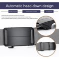 thumbnail image 6 of Adjustable Tactical Nylon Web Belt for Men, Auto Slide Metal Buckle Lightweight Canvas Strap Outdoor Hiking Daily Casual Belt Dark Gray-A, 6 of 7