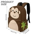 thumbnail image 3 of Monkey Backpack 17 Inch Cartoon Monkey Backpack Large Capacity Daily Commuter, 3 of 5