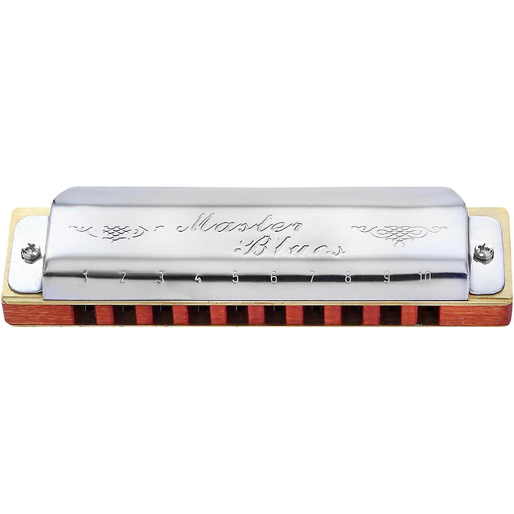 Hering Harmonicas Master Blues Diatonic Harmonica, Silver