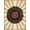 Black Tan Burgundy, Pattern 4, variant on Design&I 3'x5' Ultra Soft Throw Mat, Vinyl Record Retro Music Design With Bold Spinning Disc Motif None Fluffy Washable Easy Care Indoor rug for Bedside Hallway