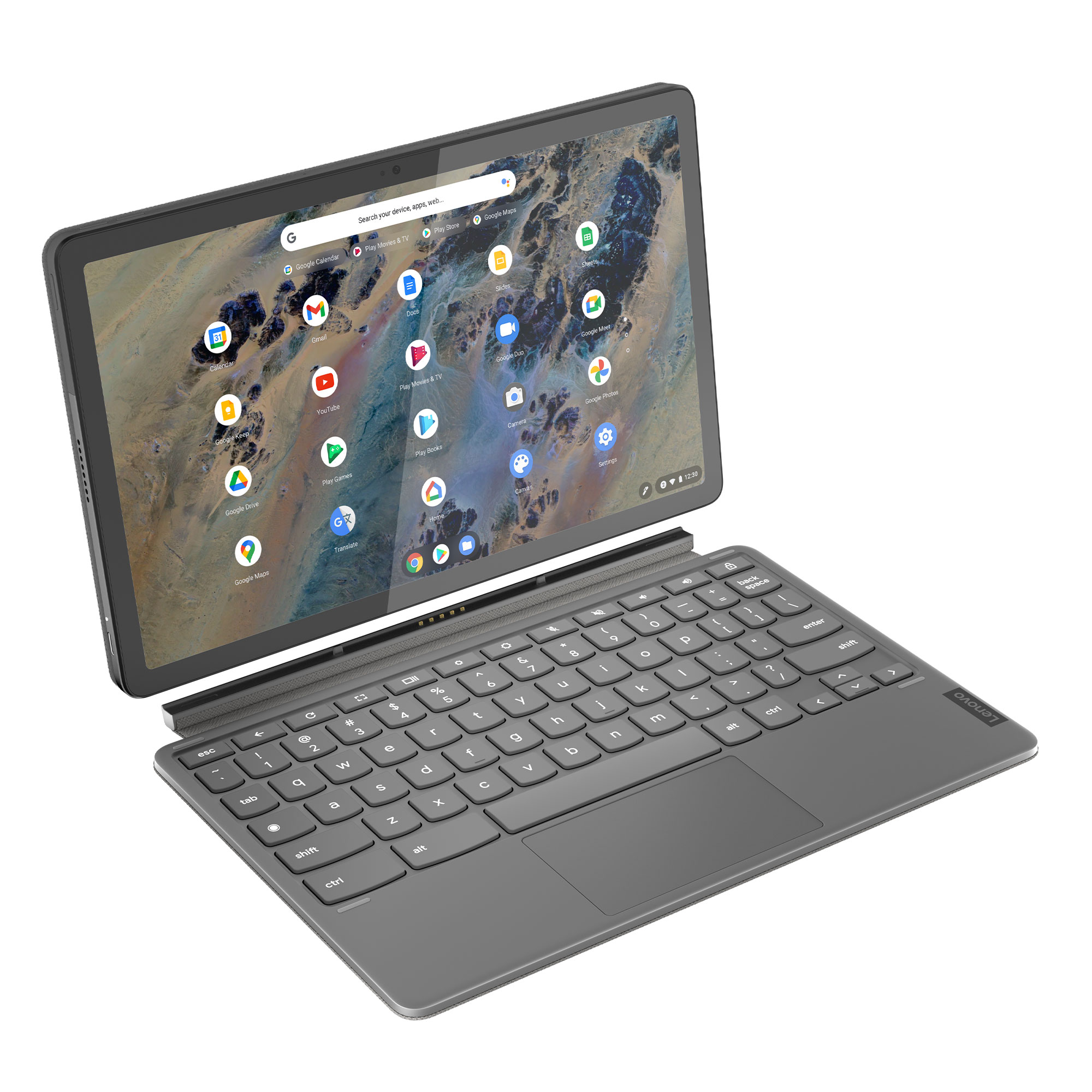 Lenovo Chromebook Duet 3 Laptop, 10.9" IPS  60Hz, platform, Qualcomm Adreno, 8GB, 128GB - image 4 of 7