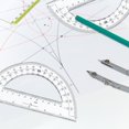 thumbnail image 5 of 30-Pack Student Protractors, 6-Inch 180 Degree Clear Plastic Math Protractors for Geometry, Classroom Supplies & School Math Kits, 5 of 6