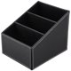 thumbnail image 1 of Caja de almacenamiento de cuero Pu con soporte de Control remoto para teléfono de 3 celdas, papelería, maquillaje, organizador cosmético Des, 1 of 5