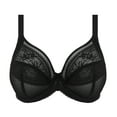 thumbnail image 3 of Elomi Kendra Plunge Underwire Bra (301602),40GG,Black, 3 of 5