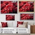 thumbnail image 4 of Designart "Red Poinsettias landscape I" Floral Canvas Print, 4 of 5