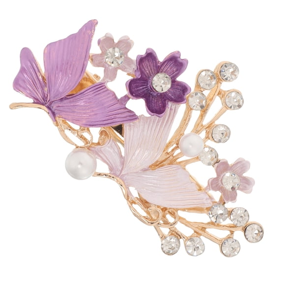 RENACLIPY Flower Hair Claw Clips Retro Style Hair Clips Elegant Design 1Set for Women Daily Use