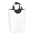 thumbnail image 2 of KLL White Laundry Hamper,Large Canvas Fabric Lightweight Storage Basket Toy Organizer Dirty Clothes Collapsible Waterproof, 2 of 6