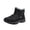 Black, variant on Insulated Winter Boots for Women - -Lined Cold Weather Outdoor Footwear With Low Heel Pull-On Design