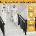 thumbnail image 6 of YOHKOH Outdoor Handrails 2-Pack for 4-5 Step Stairs, Adjustable Metal Railing with Complete Installation Kit for Porch, Deck & Concrete Steps – Black, 6 of 8