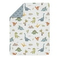 thumbnail image 4 of Sweet Jojo Designs Watercolor Dinosaur Dino Boy Toddler Bed Comforter Bedding Set 5 Piece, 4 of 6