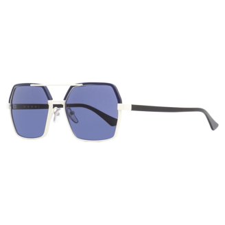 Brand New Dior Split 59mm Sunglasses Christian Dior Split 1 KJ1LR Palladium/Blue Mirrored 59mm  main image 4