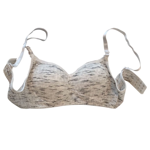 Brasier Tela de Mantequilla Sujetador Push up Pequeño sin Costuras con Textura A Rayas para Niña Grande