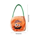 thumbnail image 3 of ChicYu Halloween Pumpkin Candy Bags Festive Bags for Cute Pumpkin Design Halloween Party Supplies Reusable Lightweight Suitable for Halloween Celebrations, 3 of 5