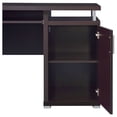 thumbnail image 3 of Tracy 55-inch 2-drawer Wood Office Computer Desk Cappuccino, 3 of 12