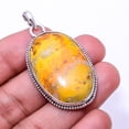 thumbnail image 4 of Bumble Bee Jasper -Indonesia 925 Sterling Silver Bali Pendant 1.95", Yellow Bumble Bee Jasper Pendant P_8032_327_43, New Year Sale, Valentin's Day Gif, 4 of 4