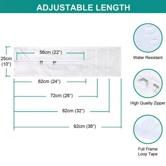 For Window Air Lock Sealing Cloth Grill Cover For Air Conditioning