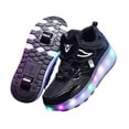 thumbnail image 4 of Colaxi Chaussures à Roulettes à DEL pour Enfants Décontractées avec Doubles Roues pour Enfants Cadeau du Nouvel An 22,5 cm, 4 of 7